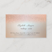 Modern elegante Glitter Loyalty-kaart Klantenkaartje (Achterkant)