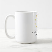 Modern & Elegante Gouden Imker Koffiemok (Links)