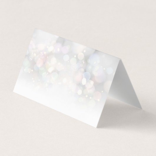 Modern elegante kleurrijke bokeh - Hartelijk dank Visitekaartje (Achterkant)