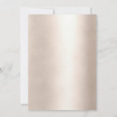 Modern, elegante Luftballon Gold Rosa Einladung Kaart (Achterkant)