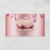 Modern elegante stijlvolle Lotus, Drop Visitekaartje (Voorkant)