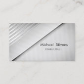 Modern elegante stijlvolle professional, zilver visitekaartje (Voorkant)