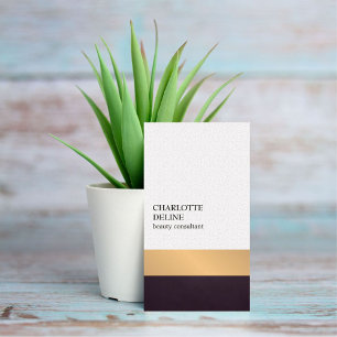 Modern elegante Stripes Beauty Consultant Visitekaartje
