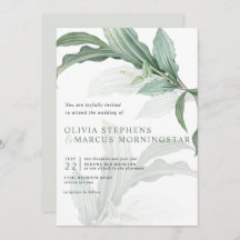 Modern elegante tropische bladeren