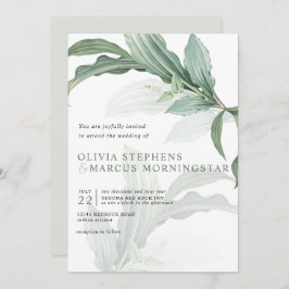 Modern elegante tropische bladeren kaart