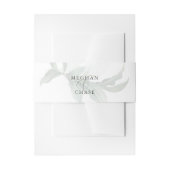 Modern elegante tropische bladeren uitnodigingen wikkel (Voorkant Voorbeeld)