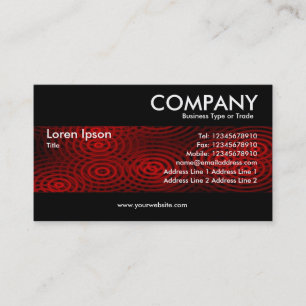 Modern - Elektrisch Regenrood Visitekaartje