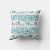 Modern Elephants Moeder Baby pattered Geometric Kussen (Achterkant)
