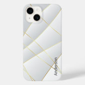 Modern Eligant retroline monogram Case-Mate iPhone Case (Achterkant)