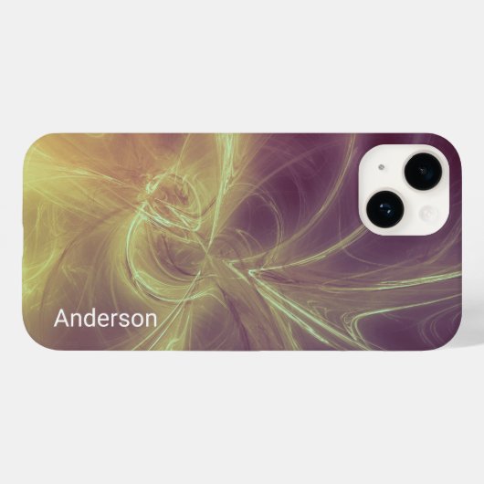 Modern Eligant retroline monogram Case-Mate iPhone Case (Achterkant (horizontaal))