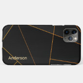 Modern Eligant retroline monogram Case-Mate iPhone Case (Achterkant (horizontaal))