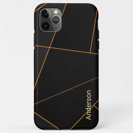 Modern Eligant retroline monogram Case-Mate iPhone Case (Achterkant)