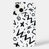Modern Eligant retroline monogram Case-Mate iPhone Case (Achterkant)