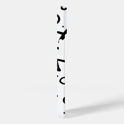 Modern Eligant retroline monogram Case-Mate iPhone Case (Achterkant / Rechts)