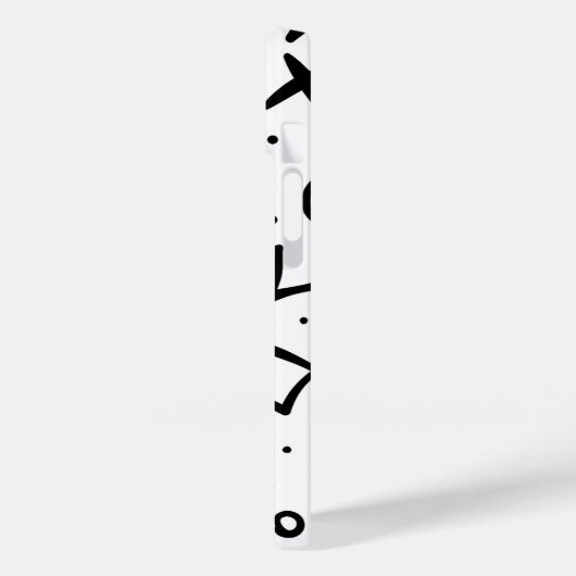 Modern Eligant retroline monogram Case-Mate iPhone Case (Achterkant / Links)