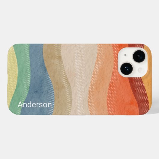 Modern Eligant retroline monogram Case-Mate iPhone Case (Achterkant (horizontaal))