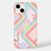 Modern Eligant retroline monogram Case-Mate iPhone Case (Achterkant)