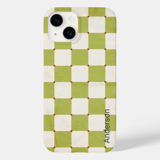 Modern Eligant retroline monogram Case-Mate iPhone Case (Achterkant)
