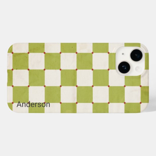 Modern Eligant retroline monogram Case-Mate iPhone Case (Achterkant (horizontaal))