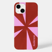 Modern Eligant retroline monogram Case-Mate iPhone Case (Achterkant)