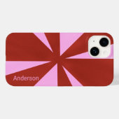 Modern Eligant retroline monogram Case-Mate iPhone Case (Achterkant (horizontaal))