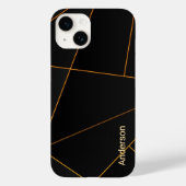 Modern Eligant retroline monogram Case-Mate iPhone Case (Achterkant)
