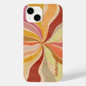 Modern Eligant retroline monogram Case-Mate iPhone Case (Achterkant)