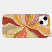 Modern Eligant retroline monogram Case-Mate iPhone Case (Achterkant (horizontaal))