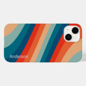 Modern Eligant retroline monogram Case-Mate iPhone Case (Achterkant (horizontaal))