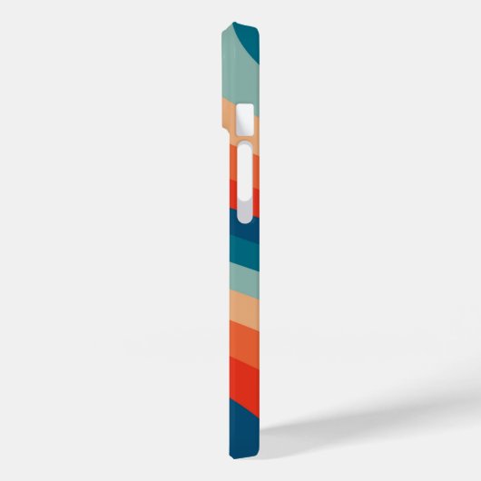 Modern Eligant retroline monogram Case-Mate iPhone Case (Achterkant / Links)