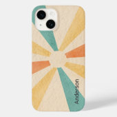 Modern Eligant retroline monogram Case-Mate iPhone Case (Achterkant)