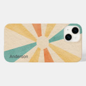 Modern Eligant retroline monogram Case-Mate iPhone Case (Achterkant (horizontaal))