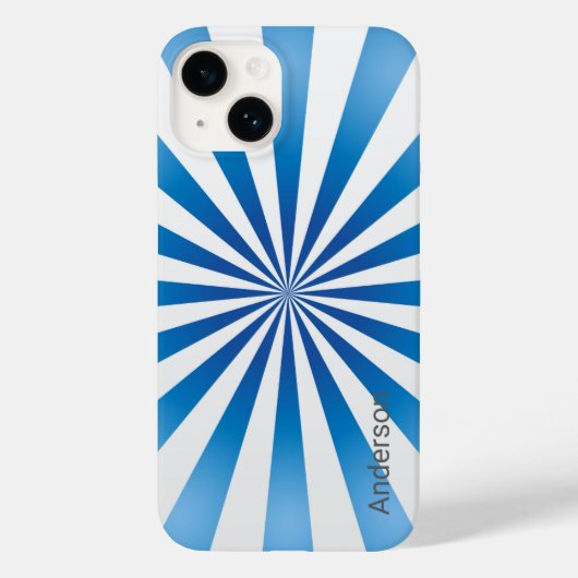 Modern Eligant retroline monogram Case-Mate iPhone Case (Achterkant)