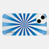 Modern Eligant retroline monogram Case-Mate iPhone Case (Achterkant (horizontaal))