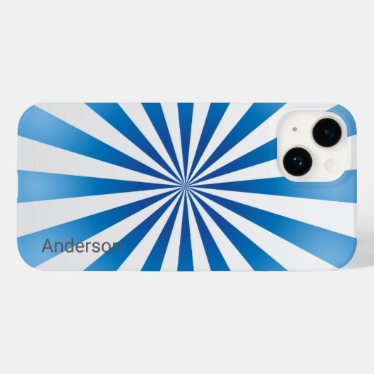 Modern Eligant retroline monogram Case-Mate iPhone Case (Achterkant (horizontaal))