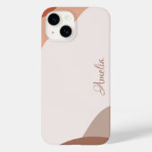 Modern Eligant retroline monogram Case-Mate iPhone Case (Achterkant)