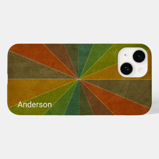 Modern Eligant retroline monogram Case-Mate iPhone Case (Achterkant (horizontaal))