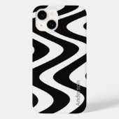 Modern Eligant retroline monogram Case-Mate iPhone Case (Achterkant)