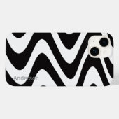 Modern Eligant retroline monogram Case-Mate iPhone Case (Achterkant (horizontaal))