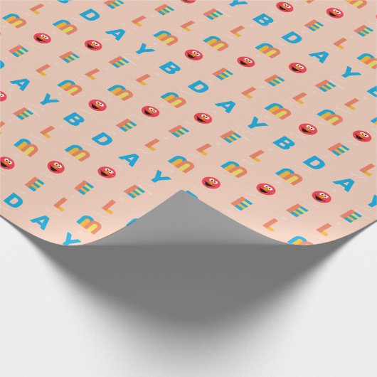 Modern Elmo Pattern Cadeaupapier (Hoek)