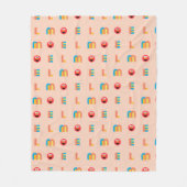 Modern Elmo Pattern Fleece Deken (Voorkant)