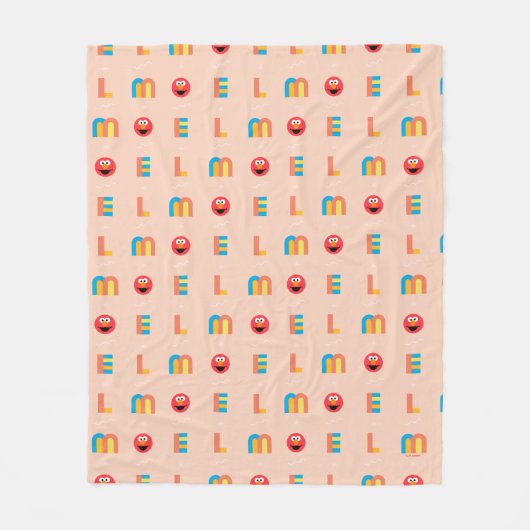 Modern Elmo Pattern Fleece Deken (Voorkant)