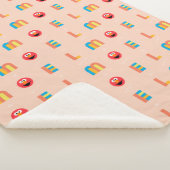 Modern Elmo Pattern Sherpa Deken (3/4)