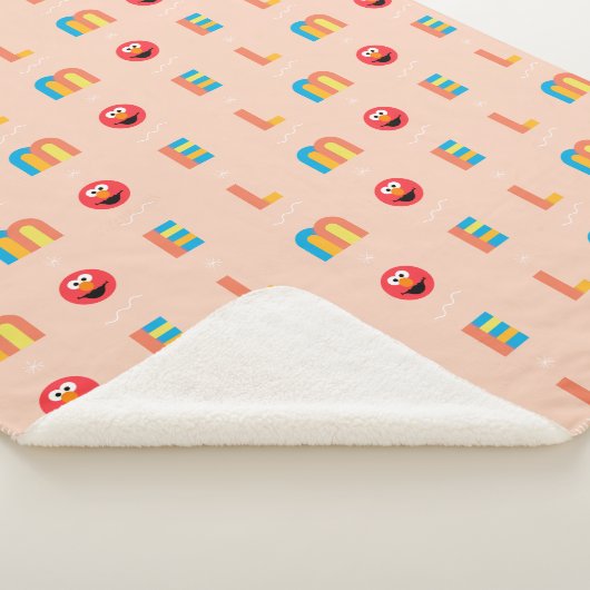 Modern Elmo Pattern Sherpa Deken (3/4)