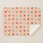 Modern Elmo Pattern Sherpa Deken (Voorkant (horizontaal))