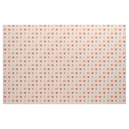 Modern Elmo Pattern Stof (Fat Quarter)