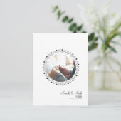 Modern Eloped Photo Circular Hearts-Briefkaart Briefkaart (Staand voorkant)