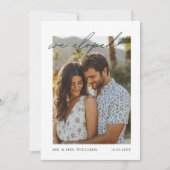 Modern Eloping Aankondiging | "We zijn weggelopen" (Voorkant)