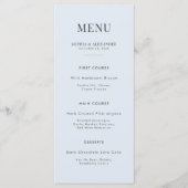 Modern Emerald Arch & Glacial Blue Menu (Voorkant)