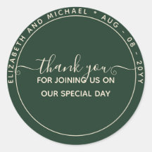 Modern Emerald Green Bedankt voor je plezier